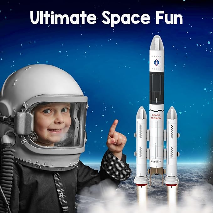 Smartivity Rocket Launcher Kit for Kids 6-14 Years Old | Build Your Own Rocket and Launcher | Birthday Gifts for Boys & Girls | DIY STEM Science Toy for Kids 6,7,8,9,10,11,12,13,14 Years