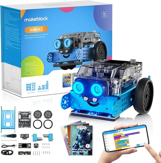 Makeblock mBot Neo Coding Robot for Kids, AI Learning Robot Support Scratch & Python Programming, Robotics Kit for Kids Ages 8-12 and up, Building STEM Robot Toys Gifts for Boys Girls