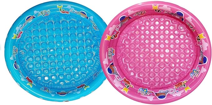 3 Rings Kiddie Pool for Toddler, 48”X12”,Kids Swimming Pool, Inflatable Baby Ball Pit Pool, Small Infant Pool (Blue)