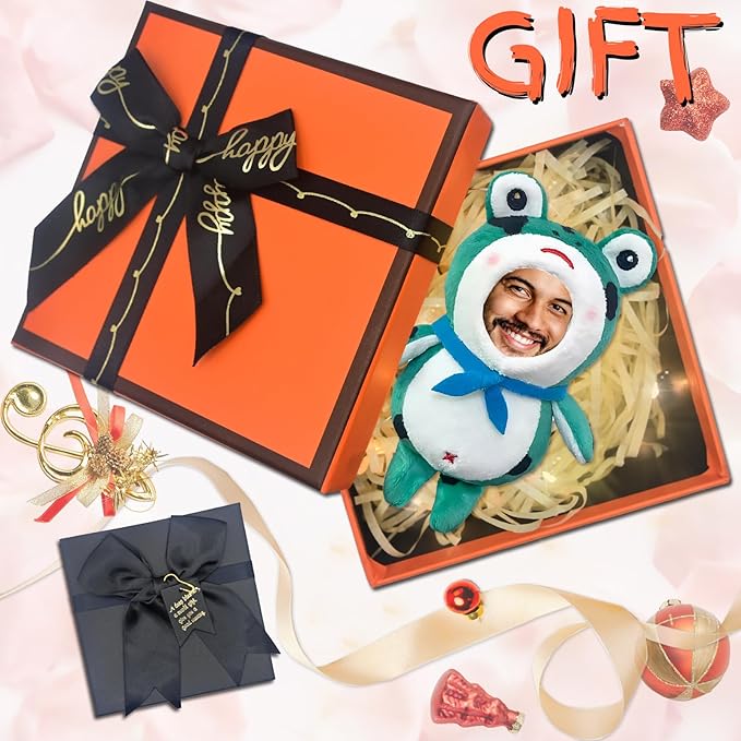 Personalized Small Animal Stuffed Animal Key Chain – Customizable Small Animal Plush Toy, Gift with Your Face Photo!