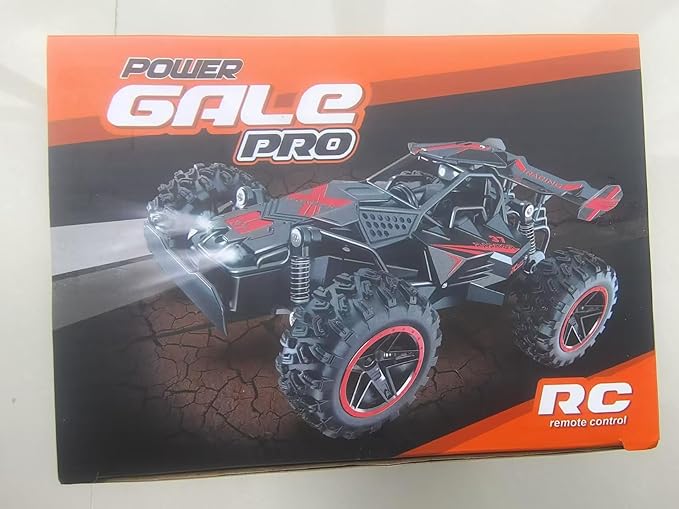 Remote Control Car for Kids 3 4 5 6 7+, 20 KM/H High-Speed RC Cars with LED Lights, 2.4GHz 2WD Monster Truck Toys, Rechargeable RC Car, Toy Cars for Girls Boys, Christmas & Birthday GiftsâBlack