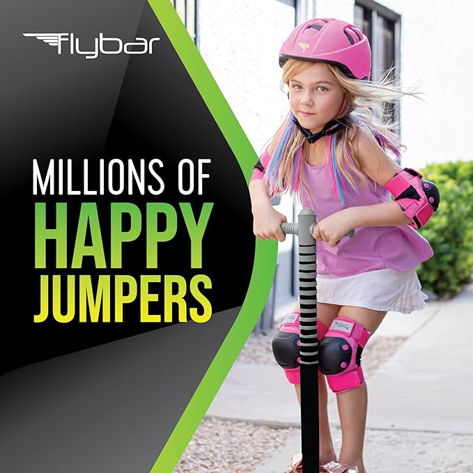 Flybar Maverick Pogo Stick for Kids Ages 5+, 40 to 80 Pounds, Perfect for Beginners, Easy Grip Handles, Anti-Slip Pegs, Outdoor Toys for Boys and Girls