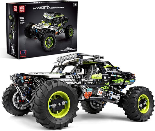 Mould King 18002 Off-Road Car Model, 1890 Pcs Building Block Climbing Vehicle with 5 Motor, Big RC Car Toy for Kids/Adult