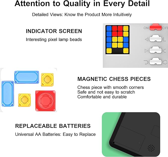 Super Slide Puzzle: Over 500 High-Level IQ Challenges, Exciting Educational Brain Teaser for Kids & Teens, Quality-Made, Great Travel & Gift Option (White/Red)
