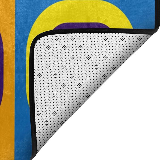 Kids Rug, Classroom Carpets Playmat Rugs - 6x9 Ft Kids Carpet with Rubber Backing, Colorful Children's Classroom Seating Rug Play Mat Nursery Rugs for Children Bedroom Playroom Elementary