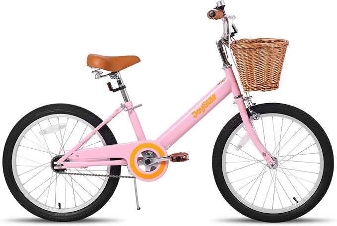 JOYSTAR Vintage Kids Bike with Training Wheels & Basket, 12 14 16 20 24 Inch Girls Bike for 2-14 Years Old, Multiple Colors