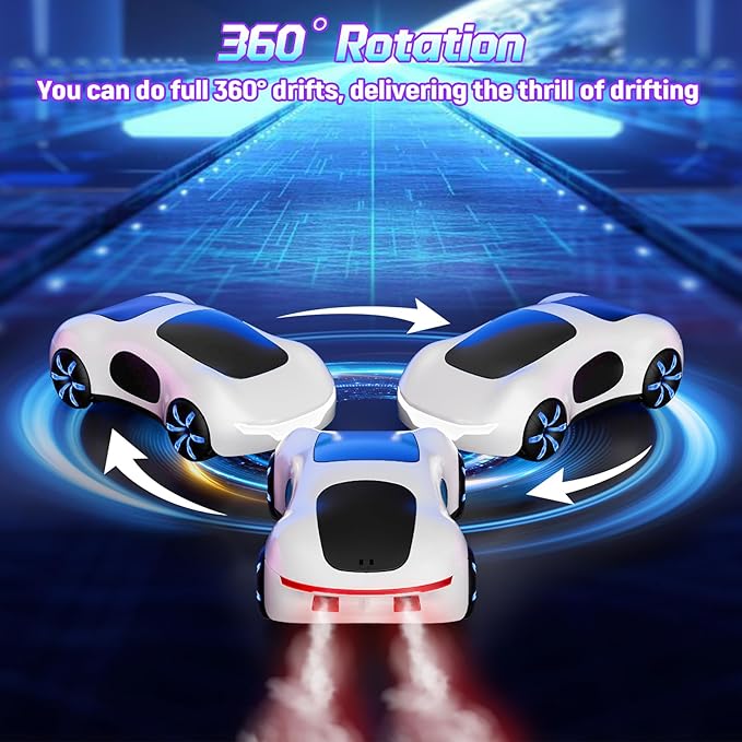 Gesture Sensing Remote Control Car, Drift RC Stunt Car with Light Spray & Sound, 2.4GHz Hobby RC Cars Toy for Kids, 360° Rotate, Birthday Gifts for Boys Girls 4-12 Racing Gifts