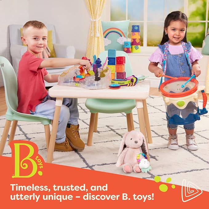 B. toys- Peg Puzzle 2-Pack - Dinos & Farm Animals- Wooden Peg Puzzles- 8 Pieces Each – Classic Toys for Toddlers, Kids – 18 Months +