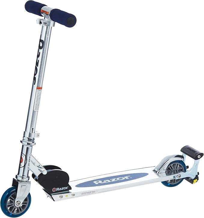 Razor AW Kick Scooter for Kids - Wheelie Bar, Lightweight, Foldable, Aluminum Frame, and Adjustable Handlebars