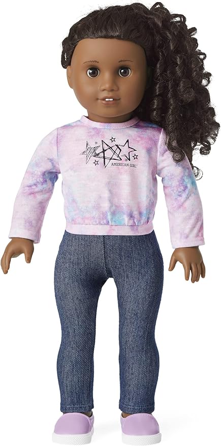 American Girl Truly Me 18-inch Doll 67 & School Day to Soccer Play Playset with Supplies, Uniform, and Ball, For Ages 6+