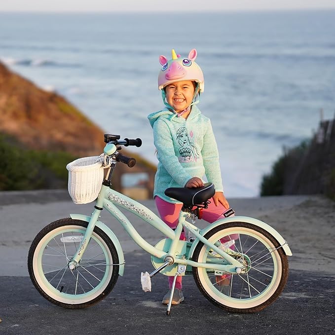 JOYSTAR 12 14 16 Inch Kids Cruiser Bike for Ages 2-7 Years Old Girls & Boys, Children's Bicycle with Training Wheels, Coaster Brake, Fenders & Adjustable Seat