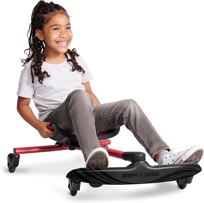 Radio Flyer Stingray Ride On Scooter Toy for Kids Ages 3-8 Years, Black, Drifter
