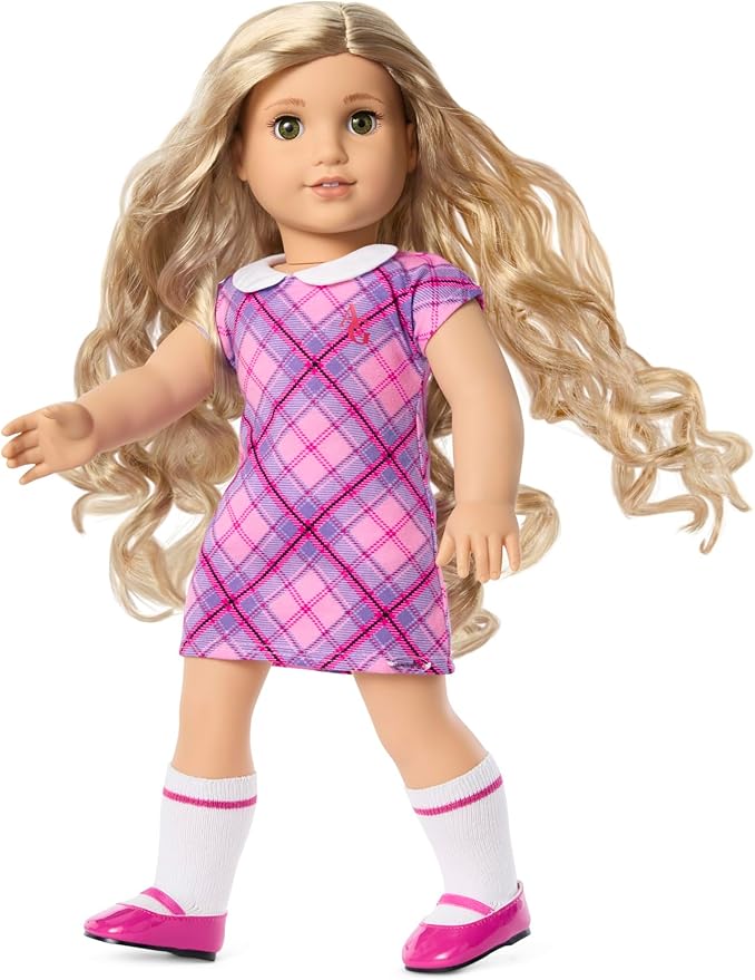 American Girl Truly Me 18-inch Doll #125 with Hazel Eyes, Curly Blonde Hair, Light Skin w/Warm Olive Undertones, for Ages 6+