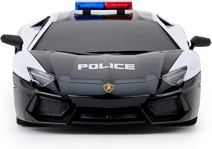 CMJ RC Cars Twin Pack: Officially Licensed Lamborghini Sian + Lambo Police RC Car Pack: Perfect for Lambo Racing Fans