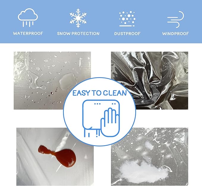 Kids Water Table Cover, Fit Step2 Rain Showers Splash Pond Water Table Waterpark Play Table Cover Outdoor Toys Cover - (Cover Only) Transparent PVC (Transparent)