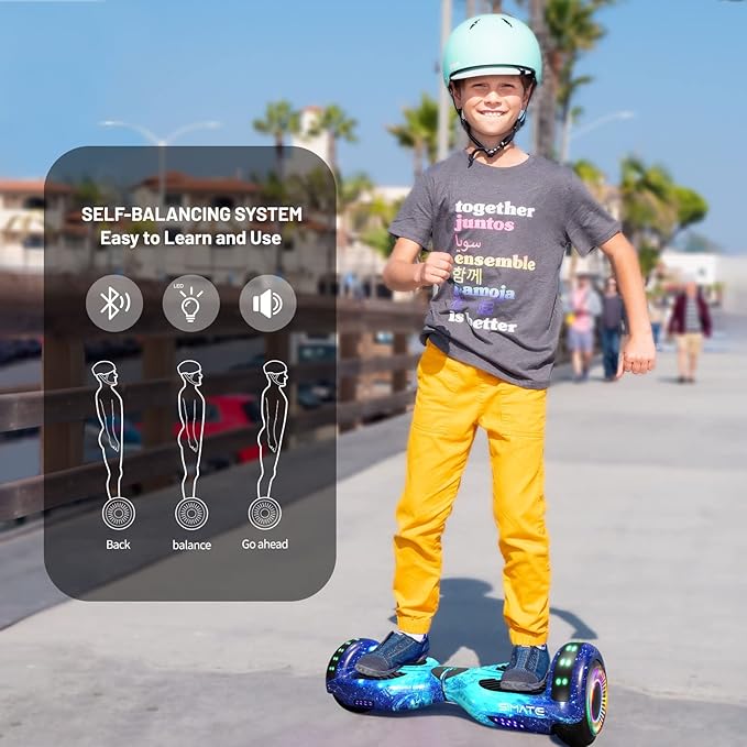 Scooter, Bluetooth & Corlorful LED Lights, Gifts for Kids & Adults & Girls & Boys, for All Ages