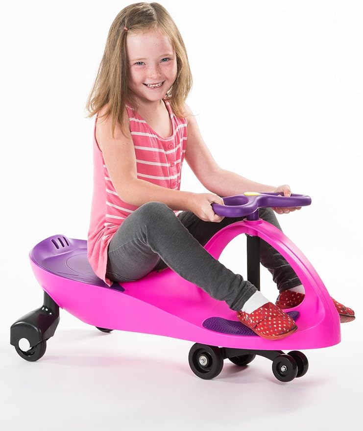 The Original by PlaSmart – Pink/Purple – Ride On Toy, Ages 3 yrs and Up, No Batteries, Gears, or Pedals, Twist, Turn, Wiggle for Endless Fun
