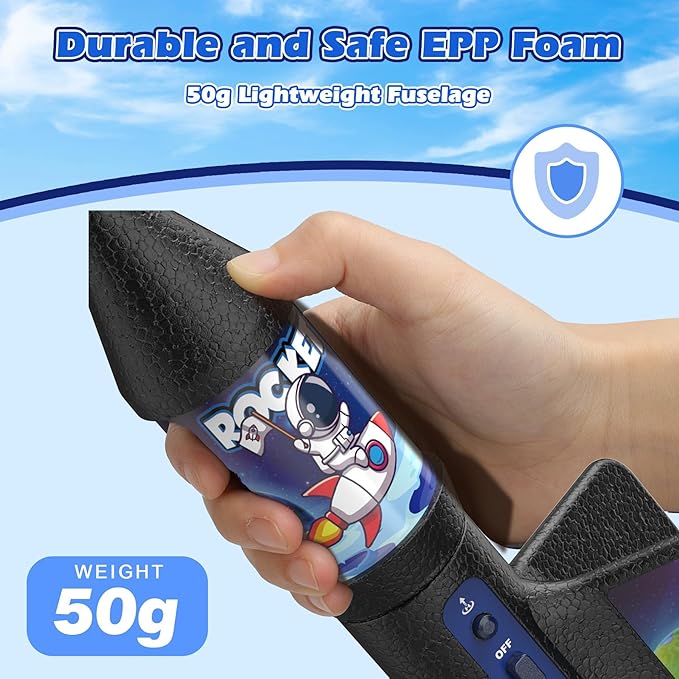 Rocket Launcher Toy for Kids,Self Launching Motorized Air Rocket with Parachute Launch Up to 200 Ft Model Rockets Outdoor Toys Gifts for Boys Kids Ages 6 7 8 9 10 11 12 3-5 5-7 8-12