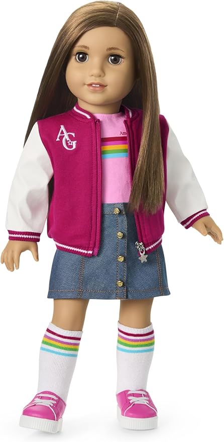 American Girl, Truly Me 18-inch Doll #107 with Brown Eyes, Straight Brown Hair, Light-to-Medium Skin, for Ages 6+