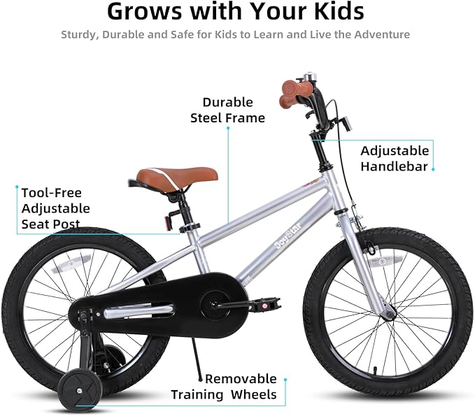 JOYSTAR Kids Bike for Ages 2-12 Years Old Boys Girls, 12-20 Inch BMX Style Kid's Bikes with Training Wheels, Children Bicycle for Kids and Toddler, Multiple Colors