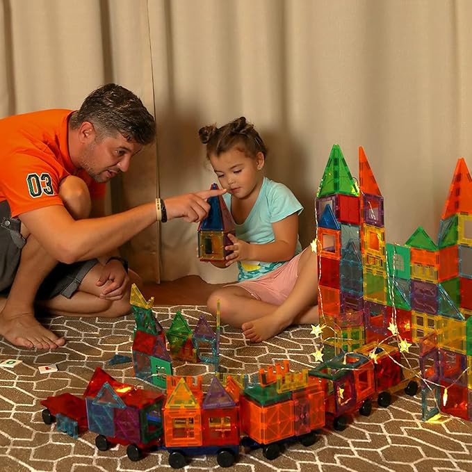 65-Piece Magnetic Building Blocks Set for Kids - Educational Construction Toys