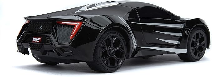 Marvel Black Panther 1:16 Lykan Hypersport RC Radio Control Cars, Toys for Kids and Adults