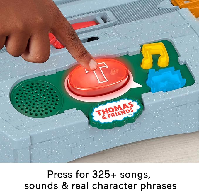 Thomas & Friends Motorized Train Set, Talking Cranky Delivery Set, Talking Crane & Battery Powered Toy Train with Songs & Sounds (Amazon Exclusive)