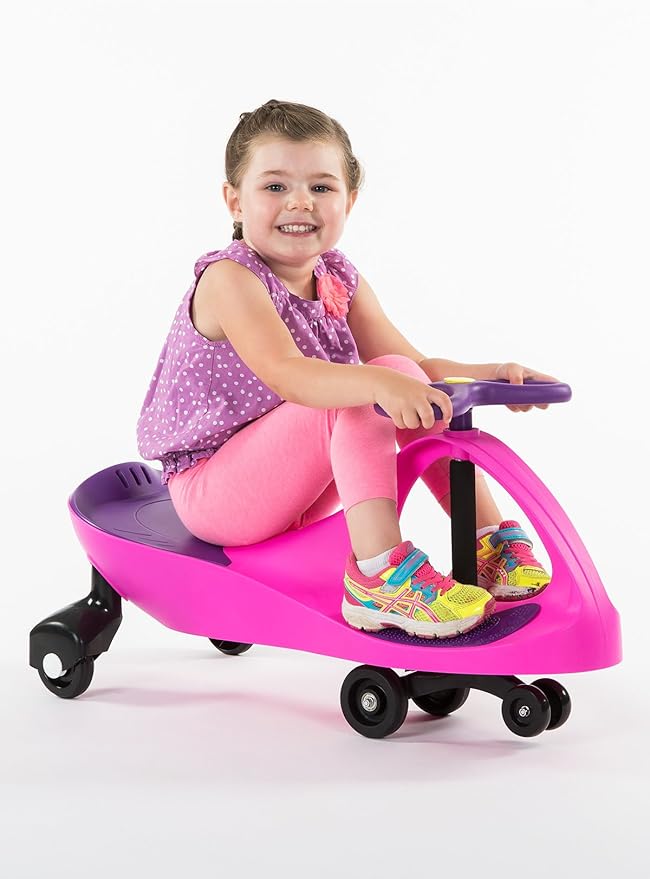 The Original by PlaSmart – Pink/Purple – Ride On Toy, Ages 3 yrs and Up, No Batteries, Gears, or Pedals, Twist, Turn, Wiggle for Endless Fun