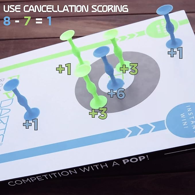 POPDARTS Board Edition (1 Board) - Fun Backyard, Indoor or Outdoor Toss Game - Requires Skill - Easy Set Up & Fun to Play!
