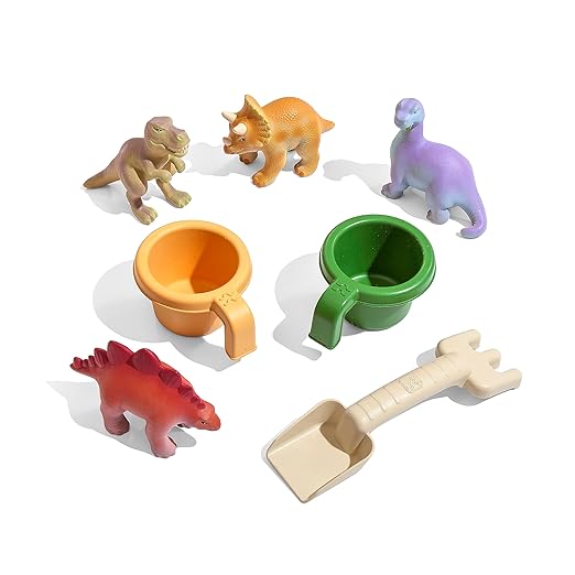 Step2 Dino Dig Sand and WaterTable, Kids Activity Sensory Playset, Summer Outdoor Toys, 7 Piece Water Toy Accessories, For Toddlers 2-5 Years Old