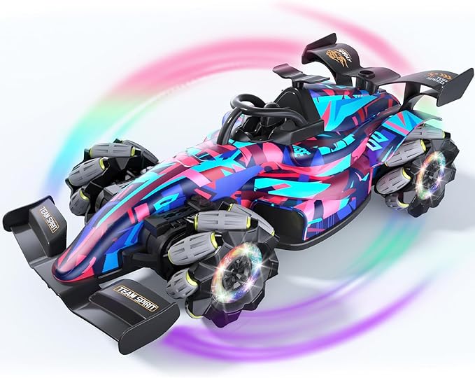 Awsoo Stunt Racing RC Car, Spray, Light,360°, Music RC Car for Boys Toys Age 8-10,RC Race Car Birthdays Gift Toy for Boys and Girls