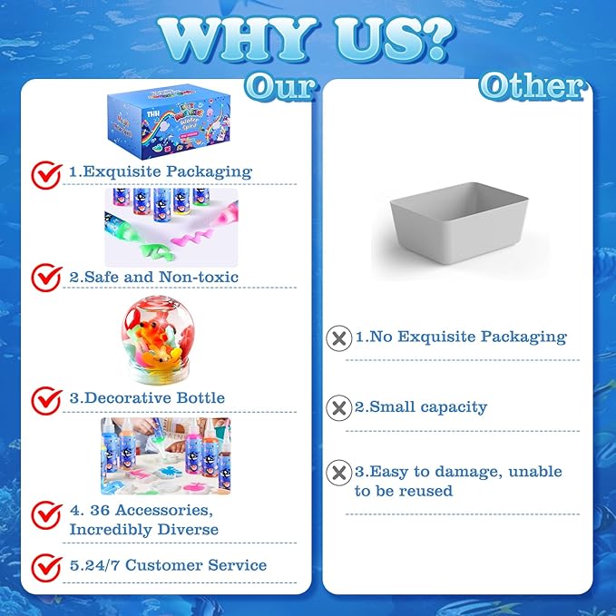 Aqua Fairy Water Gel Kit, Magic Water Elf Toy Kit, Toys Gifts for 3-12 Year Old Boys Girls Kids, Craft Kit with 12 Colors Magic Gel and 15 Shape Molds, Party Favors, Arts & Crafts DIY STEM Toy