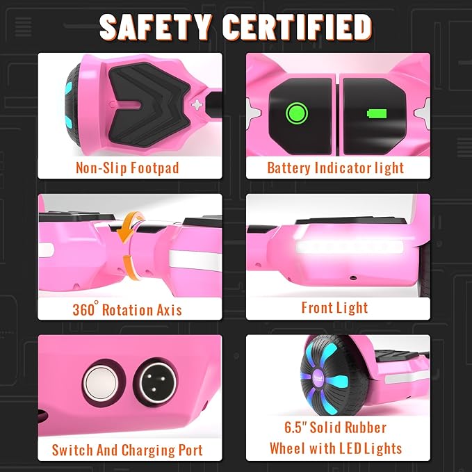 Scooter, Bluetooth Speakers and LED Light-Up Wheels, APP Control, Dual 250W Motors, 8.5 mph Max Speed & 8.5 Miles Max Range, Gifts for Kids Adults Girls Boys