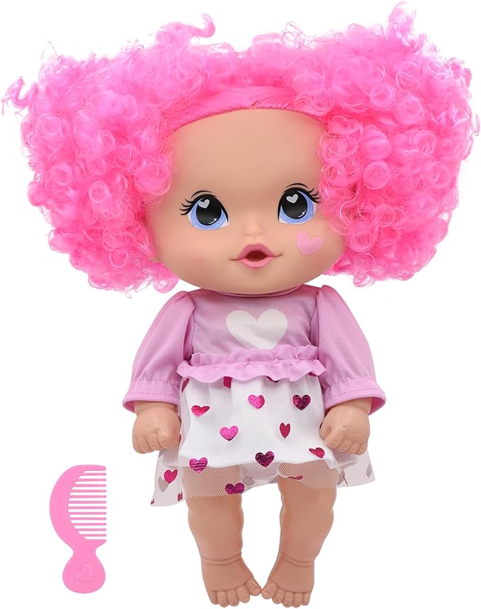 Cuddle Kids: 11" Yummy Hearts Dolls - 2 Pack Hard Body Dolls, Brush Their Blue & Pink Hair w/The Included Combs, New Adentures, Toddler & Kids Age 2+