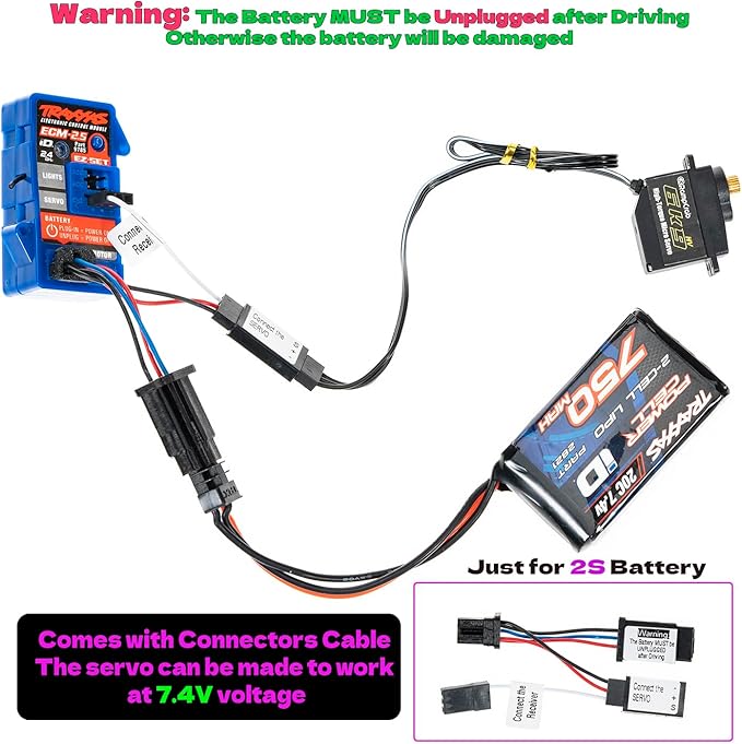 RampCrab 6kg RC Steering Servo with Servo Mount Bracket and Servo Horn for TRX4M RC Car, 2 Sets, 1/18 Upgrades Parts, Suitable for TRX4-M Bronco, Defender, K10 (Black Horn)