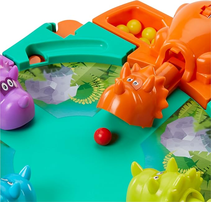 Hasbro Gaming Hungry Hungry Hippos Dino Edition Board Game, Pre-School Game for Ages 4 and Up; for 2 to 4 Players (Amazon Exclusive)