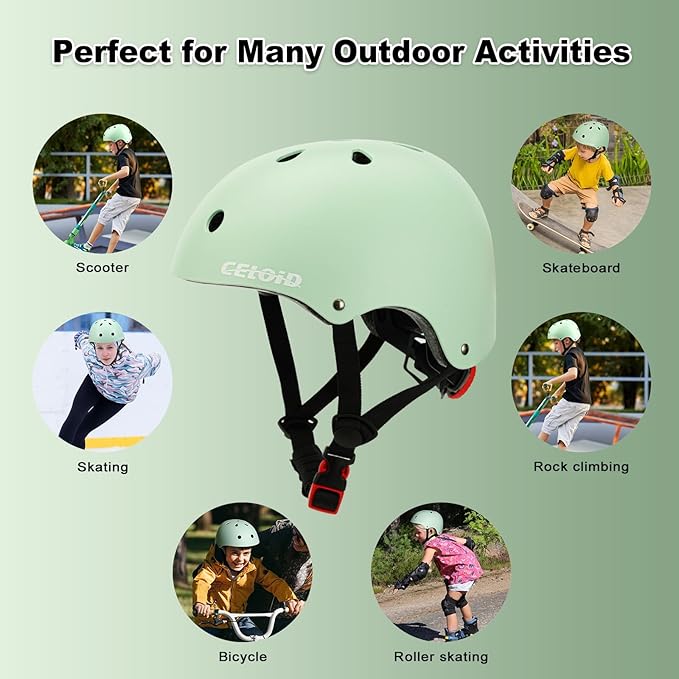 Kids Bike Helmet,Toddler Skateboard Helmets for Ages 2-3-5-8-14 Years Boys Girls,Adjustable Multi-Sport Bicycle Skateboarding Football Roller Skating Scooter Rollerblade Balance Bike Helmet