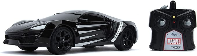 Marvel Black Panther 1:16 Lykan Hypersport RC Radio Control Cars, Toys for Kids and Adults