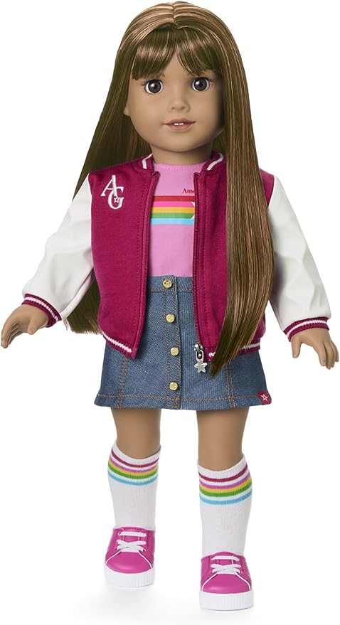 American Girl, Truly Me 18-inch Doll #122 with Brown Eyes, Straight Dark-Brown Hair, Tan Skin, for Ages 6+