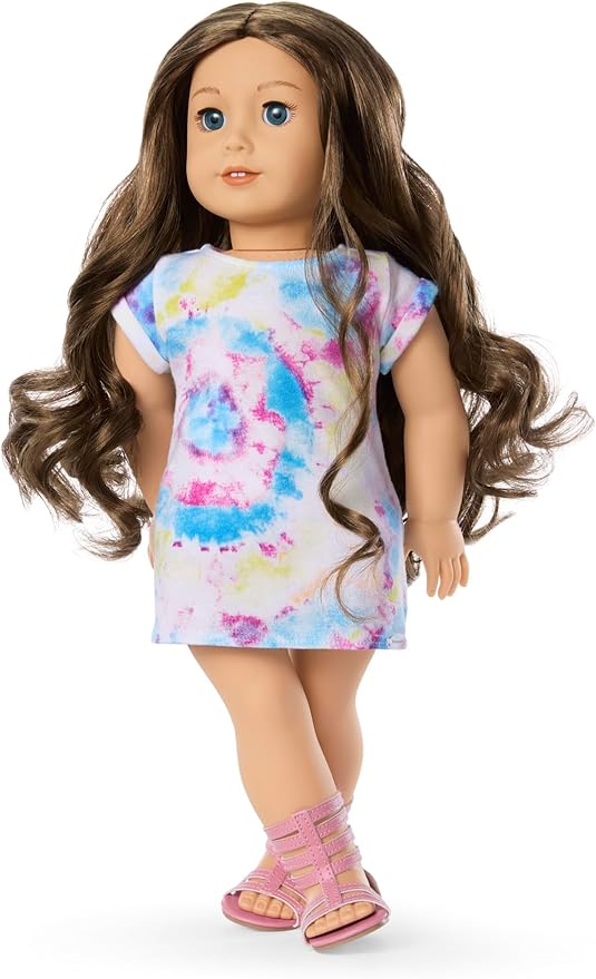 American Girl Truly Me 18-inch Doll #126 with Blue Eyes, Wavy Brown Hair, Light Skin w/Warm Olive Undertones, for Ages 6+