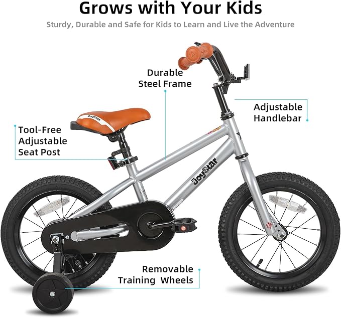 JOYSTAR Kids Bike for Ages 2-12 Years Old Boys Girls, 12-20 Inch BMX Style Kid's Bikes with Training Wheels, Children Bicycle for Kids and Toddler, Multiple Colors