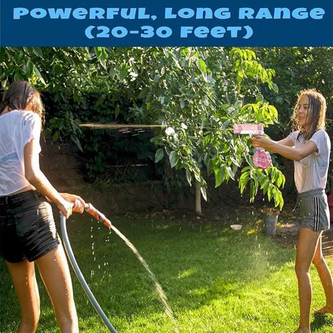 GOAP Electric Water Gun 2 Large Capacity Clips, Rechargeable Battery, Kids & Adults Squirt Gun