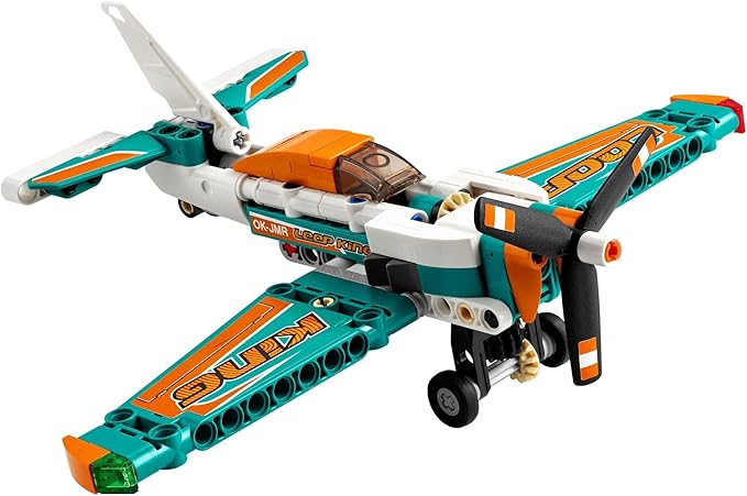 LEGO Technic Race Plane 42117 Toy to Jet Aeroplane 2 in 1 Stunt Model Building Set for Kids, Boys and Girls 7 Plus Years Old, Gift Idea