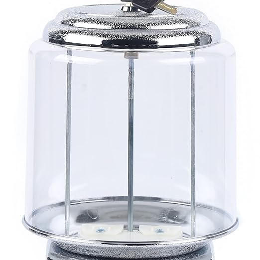 Candy Gumball Vending Machine, 25 Cents Coin Operated Vending Machine, Commercial Candy Dispenser Machine 16" Height Toy Vending Machine, Bubble Gum Machine for Game Stores