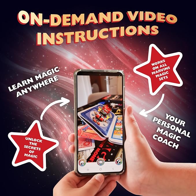 Marvin's Magic - Magician Costume with Magic Wand, Stickers, Magician Hat, Colouring Book and More - Gifts for Children, Toys, Kids Halloween Costume - Kids Costume