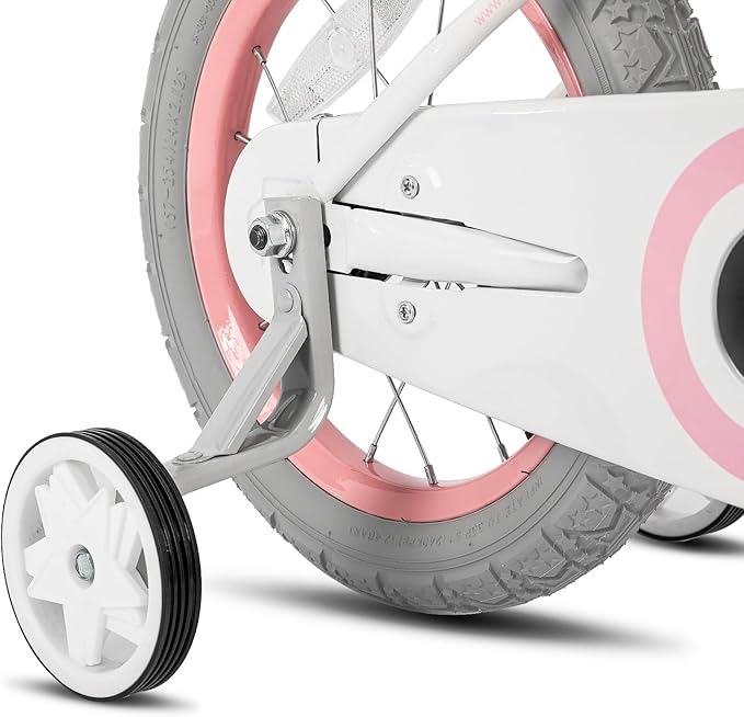 JOYSTAR Vintage Kids Bike with Training Wheels & Basket, 12 14 16 20 24 Inch Girls Bike for 2-14 Years Old, Multiple Colors