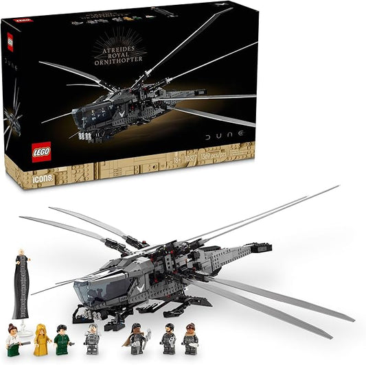 LEGO Icons Dune Atreides Royal Ornithopter 10327, Collectible Dune Inspired Model for Build and Display, Adult Gift Idea for Sci-Fi Movie Fans, 8 Dune Minifigures