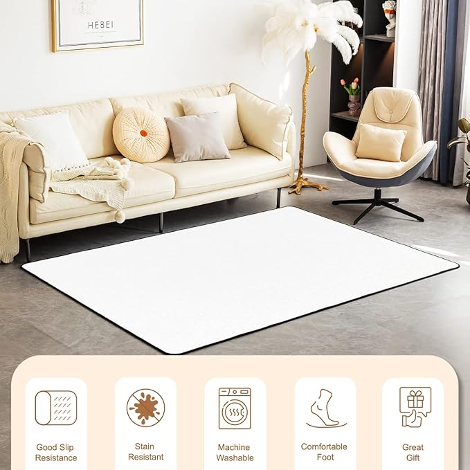 Paris Area Rug 5x6'6'', French Eiffel Tower Rugs for Girls Kids Women, Paris Themed Cherry Blossoms Carpet, Couple Retro Gray Building Non Slip Pink Grey Decorative Rug for Living Room