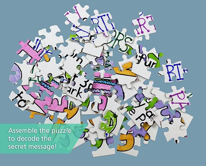 100 Blank Jigsaw Puzzles– 8.5 x 11 Inch, 63 Pieces Each – Hygloss DYI Party invites, Perfect for Decorating, Kids' Activities, Arts & Crafts or Party Favors - Puzzle Pieces to Draw On for Crafts