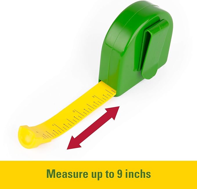 TOMY John Deere Deluxe Talking Toolbelt - 7-Piece Tool Set - Interactive Building Toys - Preschool Toys Ages 2 Years and Up - 7 Count